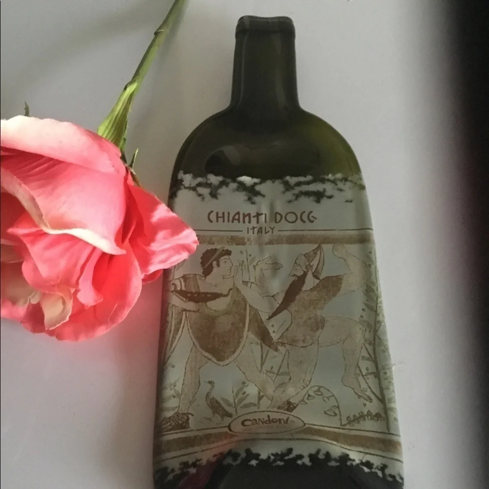 💐MELTED CHIANTI 🍷WINE BOTTLE CHEESE‎ 🧀 TRAY💐